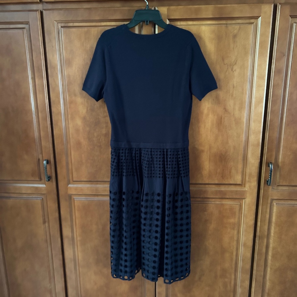 Ann Taylor Navy Blue Dress Size M - Picture 3 of 5